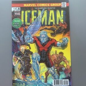 (C44) Marvel Comics ICEMAN #6 MARVEL LEGACY LENTICULAR VARIANT CHAMPIONS #1